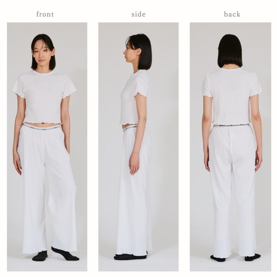 上下セット 百々千春 × Hanes ロングワイドパンツ クロップTシャツ 上下セット 百々千春 × Hanes ロングワイドパンツ クロップT