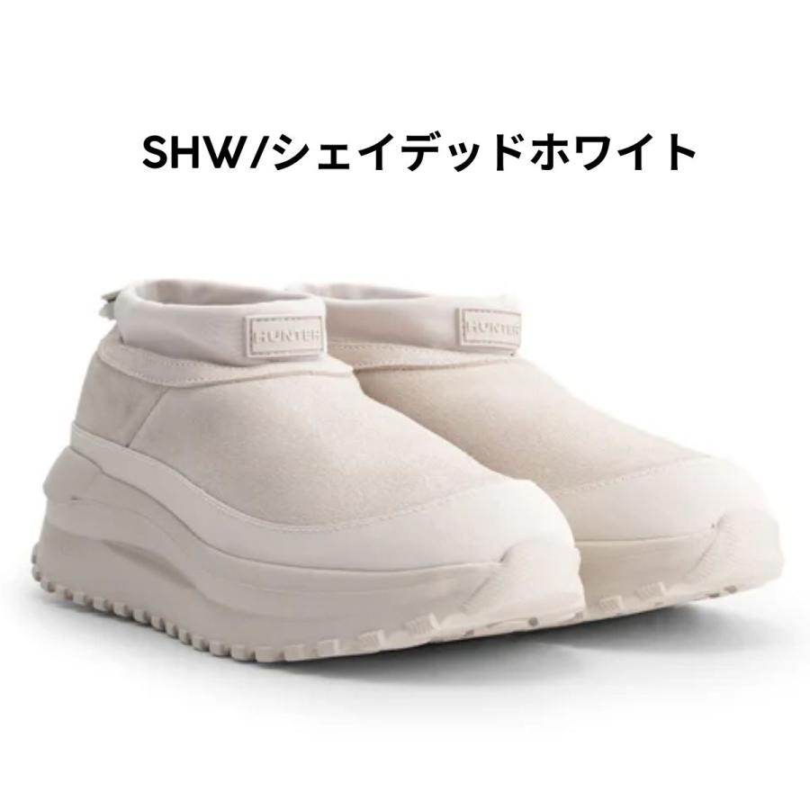 ハンター　トラベルフローホワイト ストラップ付き スニーカー HUNTER（ハンター） HUNTER TRAVEL FLOW SUEDE TRAINERS トラベル