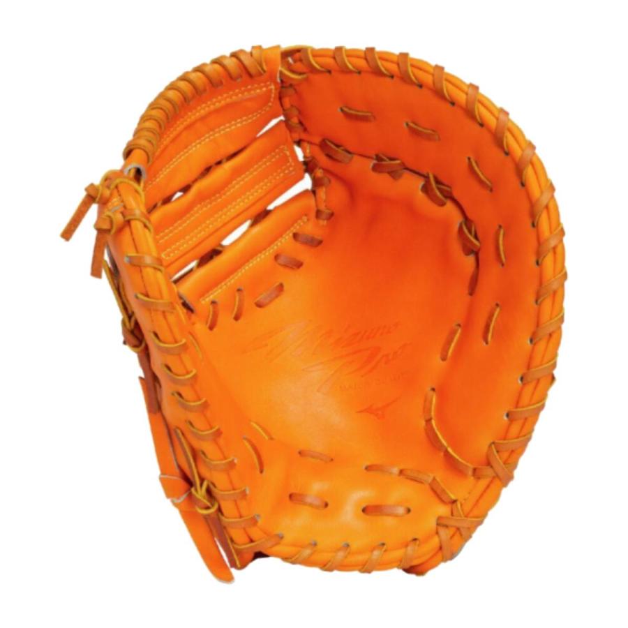Mizuno ファーストミット オレンジ 軟式 少年野球用 MIZUNO（ミズノ） 専用グラブ袋付き MizunoPro Classic 硬式用