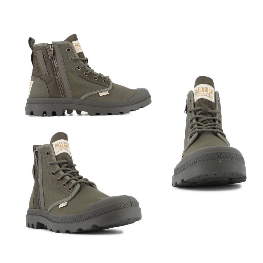 パラディウム PALLADIUM PAMPA DETROIT ZIP オーガニックキャンバス