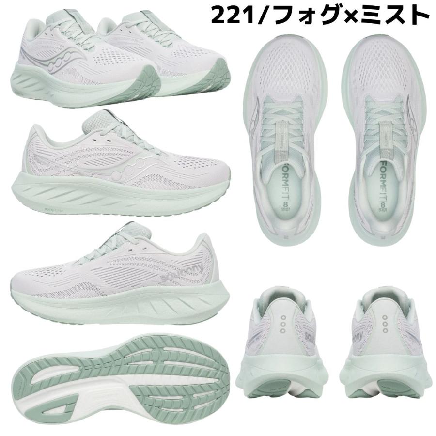 Saucony（サッカニー） Saucony RIDE 18 ライド18 レディース グレー