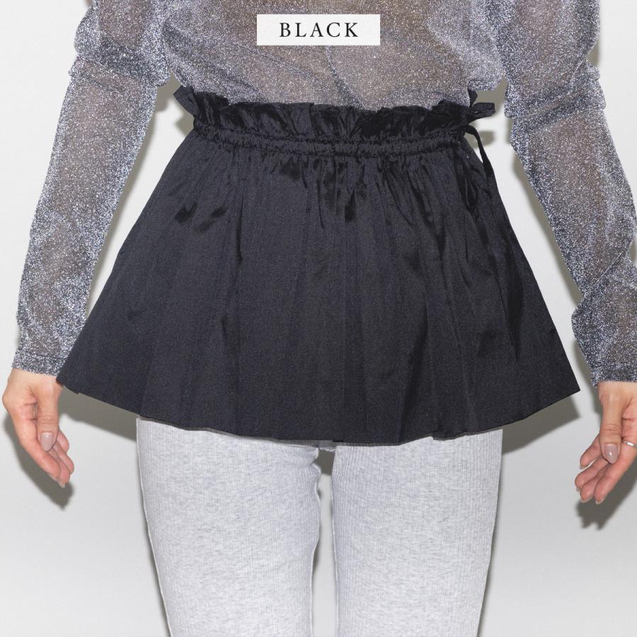 sara mallika（サラ マリカ） Sara mallika POLY TAFFETA MINI SKIRT