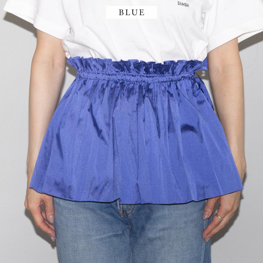 sara mallikaサラマリカインドコットンロイヤルブルーギャザースカート sara mallika（サラ マリカ） Sara mallika POLY TAFFETA MINI SKIRT