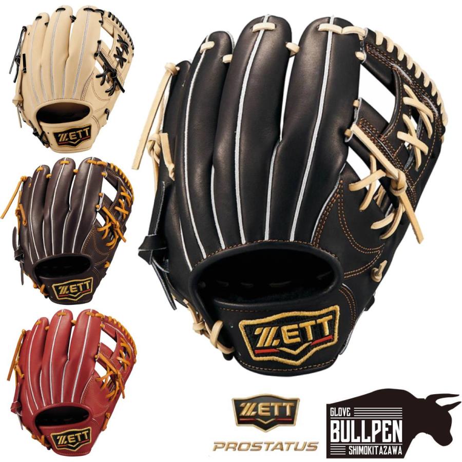ゼット　軟式 内野グラブ ZETT PROSTATUS 今宮モデル　※ラベル無し ゼット ZETT プロステイタス PROSTATUS 軟式用グラブ 内野手用