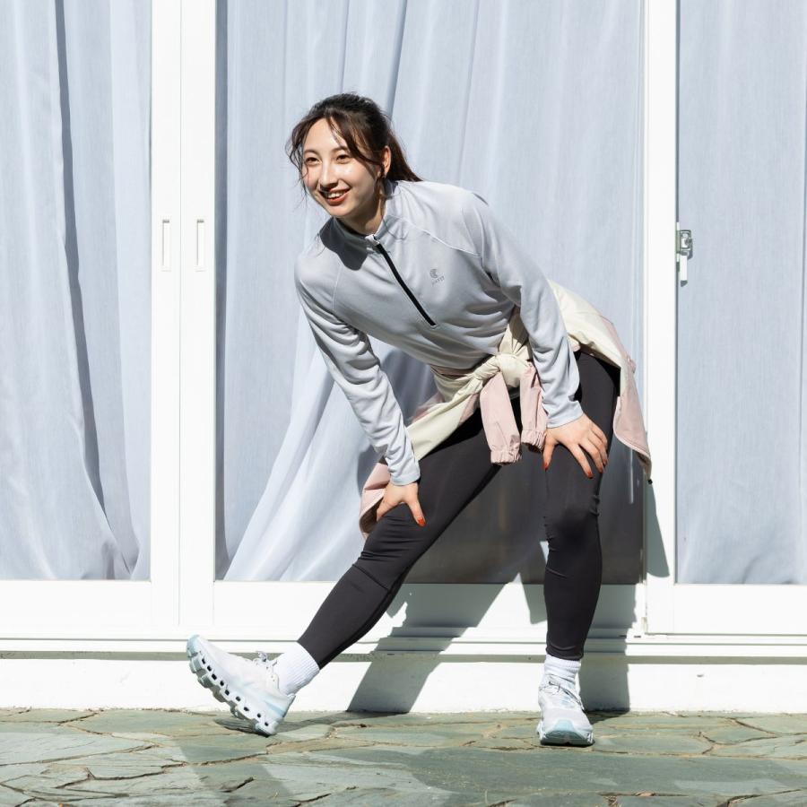 INFIT（インフィット） ハーフZIPTシャツ レディース スポーツ ロンT