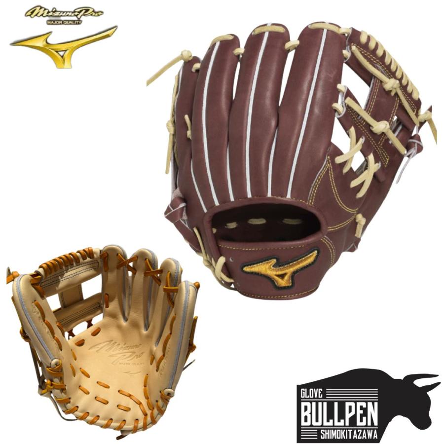 ミズノ MIZUNO 専用グラブ袋付き MizunoPro 硬式用グラブ 内野手用 限定モデル サイズ9 ミズノプロ 2025年秋冬 ディープ3 Hウェブ 野球 硬式 グローブ 高校野球 大学 社会人 ベースボールマリオ 1AJGH33223 MIZUNO（ミズノ） 専用グラブ袋付き MizunoPro 硬式用グラブ 内野手用