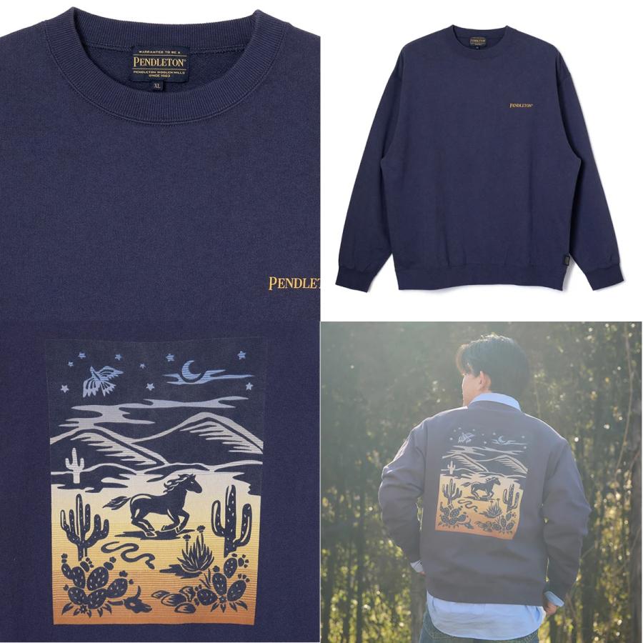 PENDLETON（ペンドルトン） PENDELTON PWM L/S BKPTSweat ロング