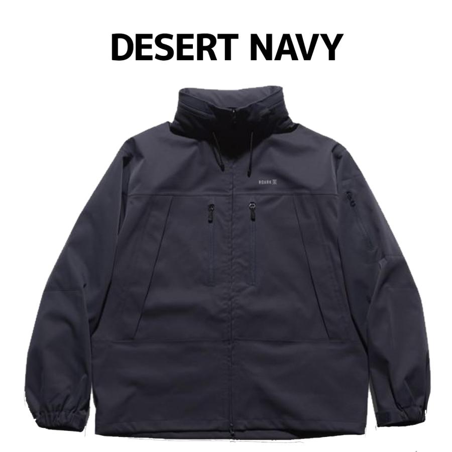 ロアーク ROARK CARAVAN JACKET キャラバンジャケット メンズ ブラック ネイビー 黒色 紺色 カジュアル アウトドア ウェア アウター ジャケット ジップアップジャケット ウインドブレーカー 撥水 RJJ1154 BLK DSN ROARK REVIVAL（ロアークリバイバル） ロアーク ROARK CARAVAN JACKET
