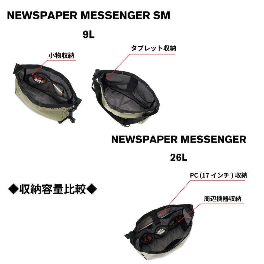 CHROME（クローム） CHROME NEWSPAPER MESSENGER SMALL ニュース 
