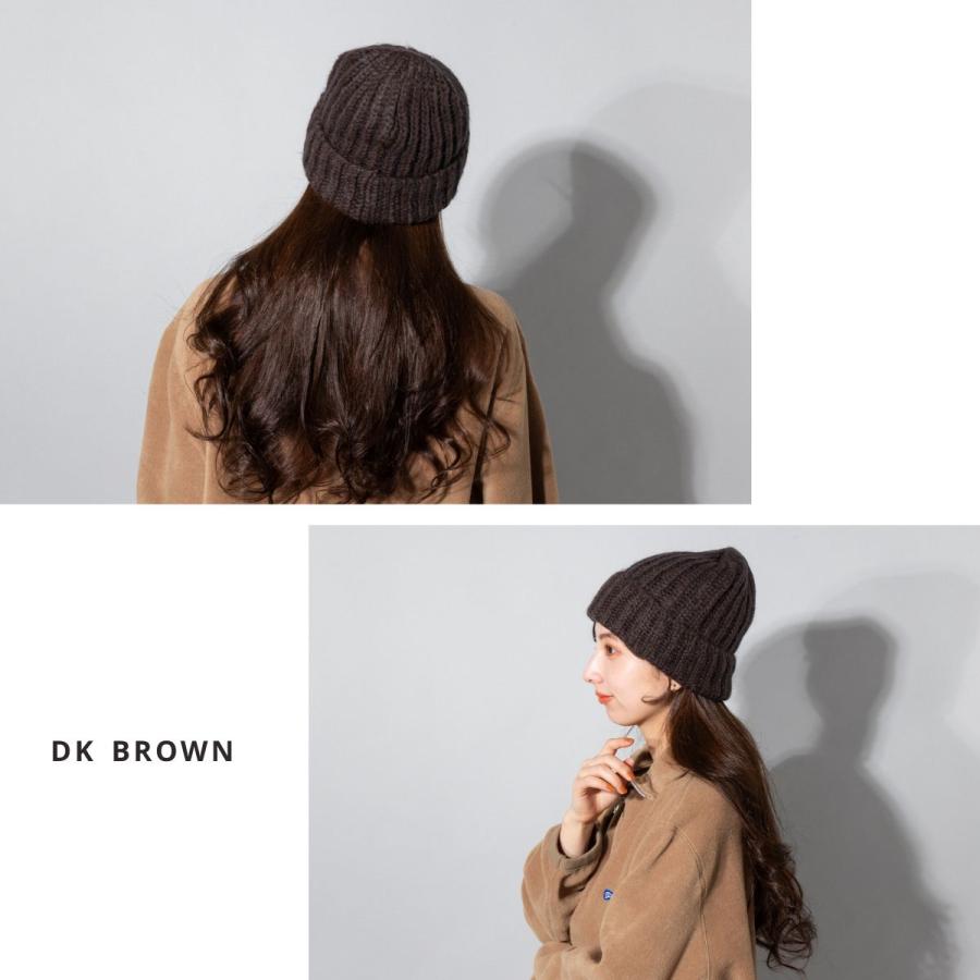 yoli モヘアニットキャップ　23AW ニット帽 ニットキャップ 「HIKA」モヘアボーダーニットCAP レディース