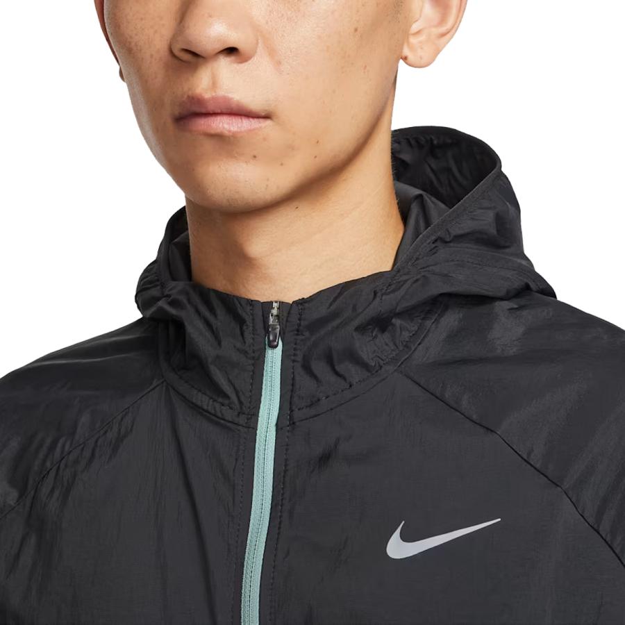ナイキ NIKE ストライド レペル UV ランニングジャケット メンズ ブラック 黒 スポーツ トレーニング パーカー ジャケット HV4549-014 NIKE（ナイキ） ストライド レペル UV ランニングジャケット メンズ