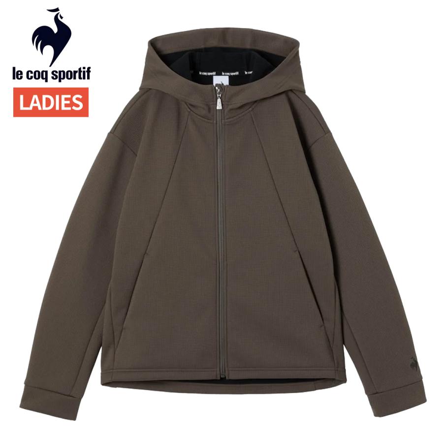 ルコック le coq sportif 防風ストレッチワッフルボンディングアウター レディース 秋 冬 ベージュ スポーツ フィットネス パーカー ジャケット LT5FWB60L-BG00 le coq sportif（ルコックスポルティフ） ルコック 防風ストレッチ
