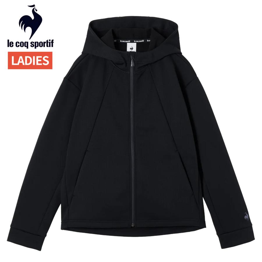 ルコック le coq sportif 防風ストレッチワッフルボンディングアウター レディース 秋 冬 ネイビー 紺 スポーツ フィットネス パーカー ジャケット LT5FWB60L-NV00 le coq sportif（ルコックスポルティフ） ルコック 防風ストレッチ
