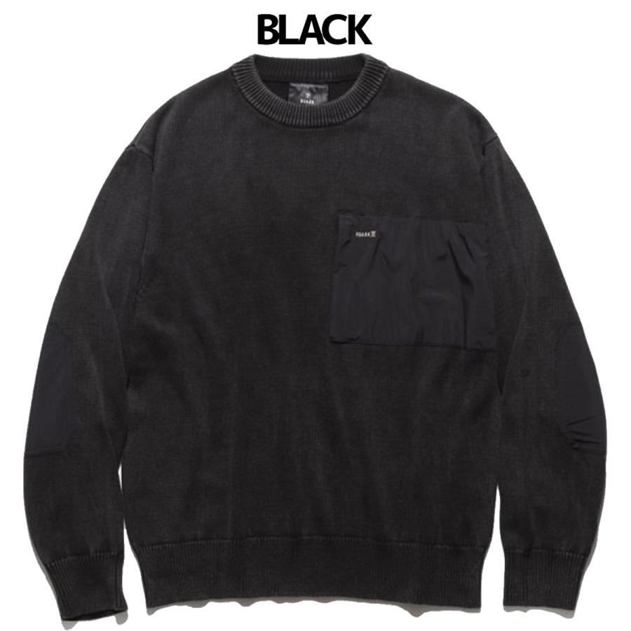 ロアーク ROARK スカウトセーター 2.0 メンズ カジュアル ウェア コットン セーター RKJ1150-BLK ROARK REVIVAL（ロアークリバイバル） ロアーク ROARK スカウト