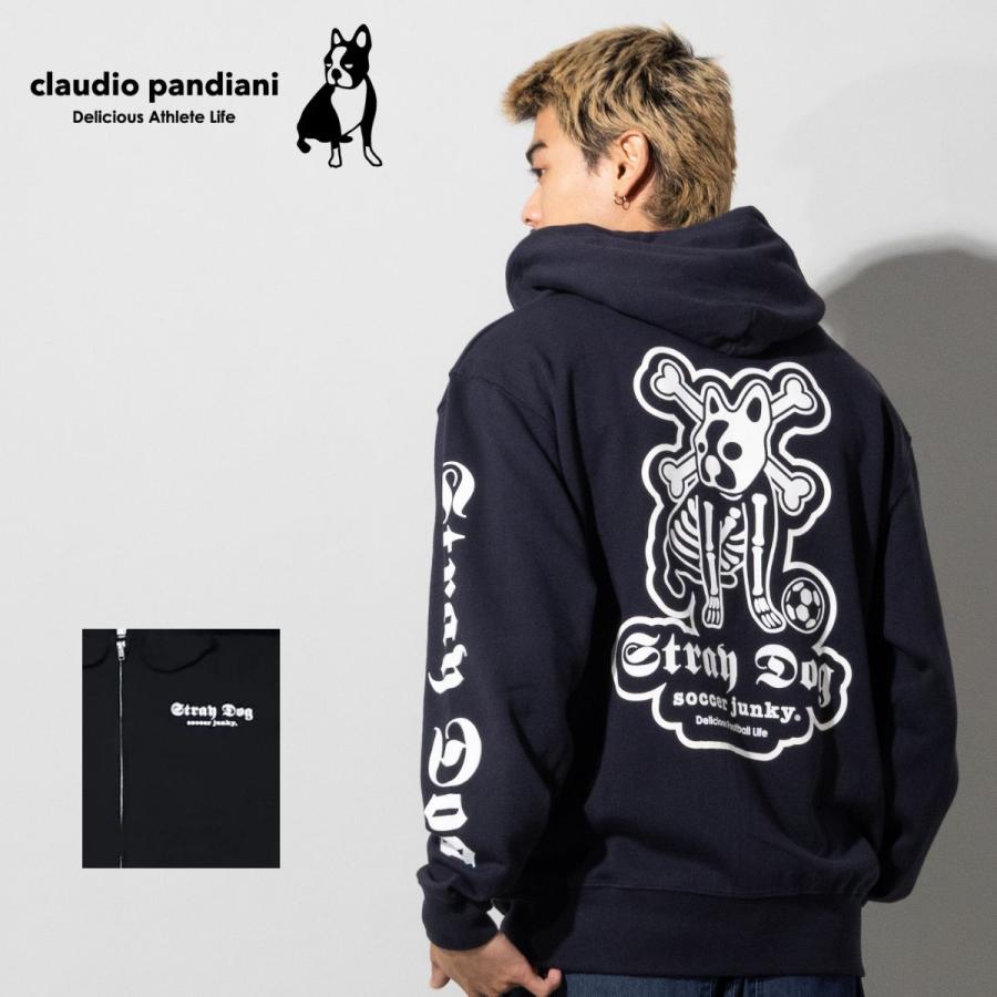 クラウディオ・パンディアーニ claudio pandiani Stray Dog Zipフーディー スウェット パーカー トップス カジュアル ウェア メンズ レディース SJ25D72 SoccerJunky（サッカージャンキー） クラウディオ・パンディアーニ