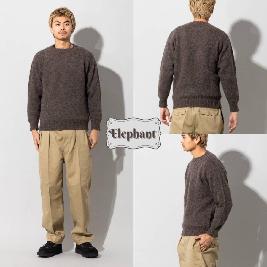 SHETLAND WOOLLEN Co. / クルーネック シャギードッグニット 【公式通販】