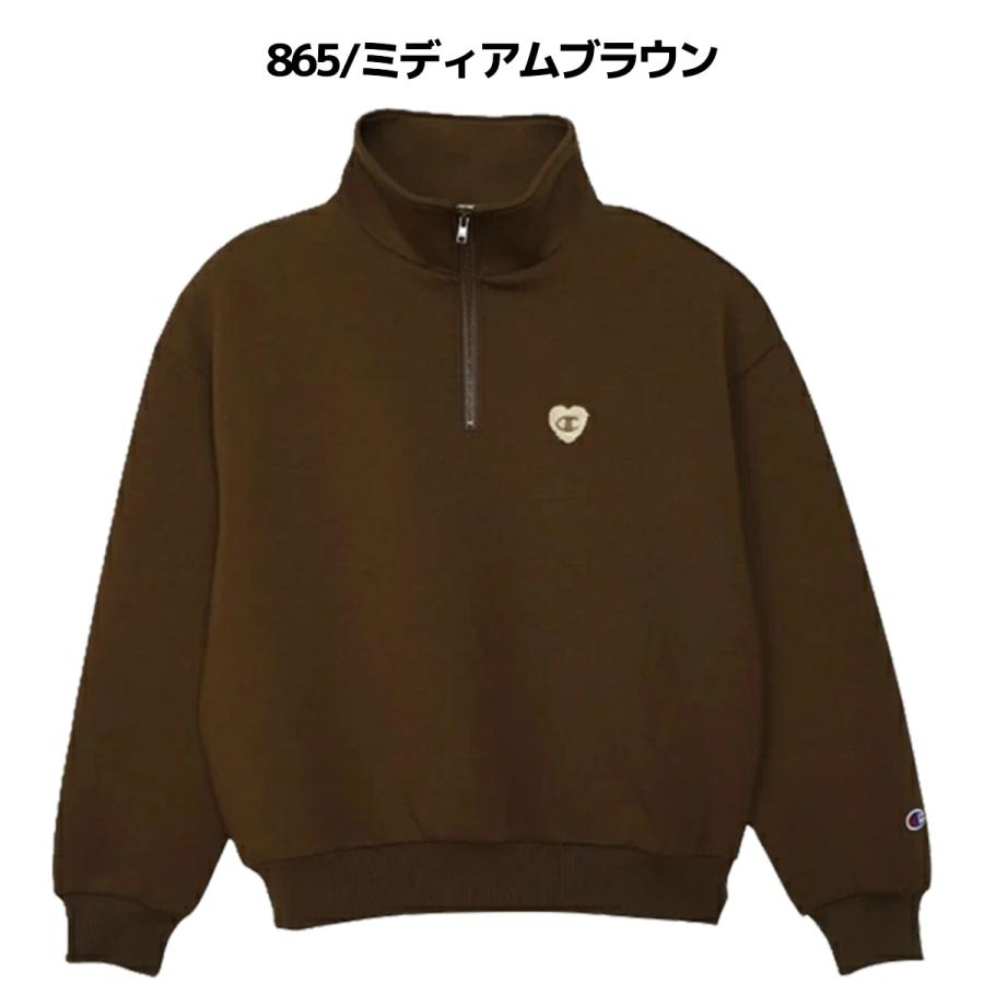 Champion（チャンピオン） ハーフジップスウェットシャツ レディース