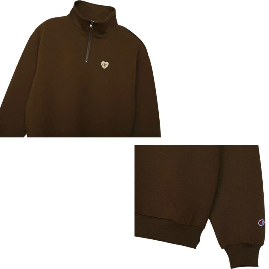 Champion（チャンピオン） ハーフジップスウェットシャツ レディース