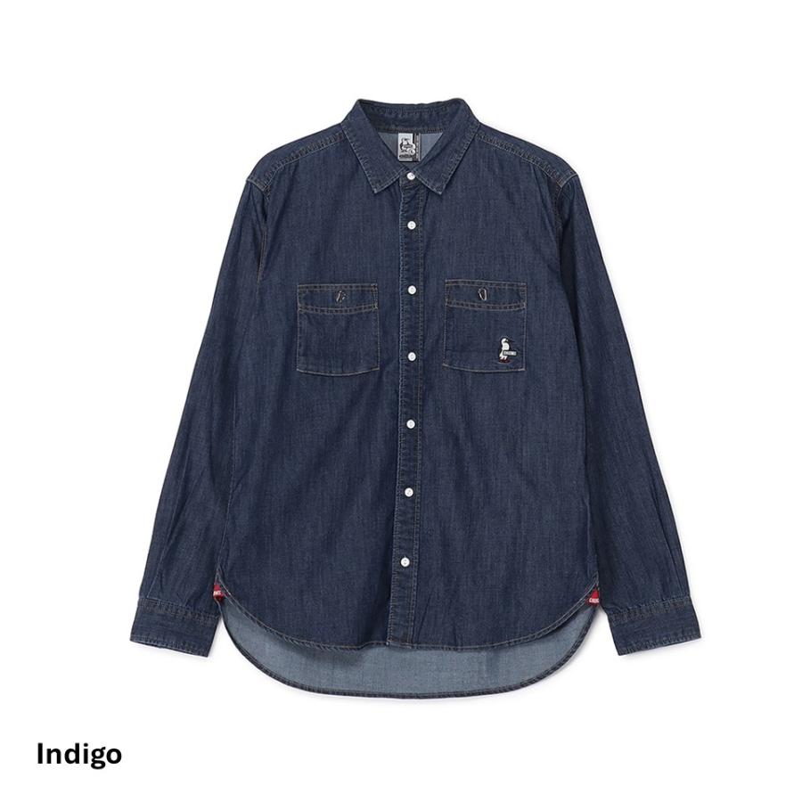 チャムス CHUMS デニムシャツ Denim Shirt トップス ウォームデニム 長袖 カジュアル シャツ CH02-1253 チャムス CHUMS デニムシャツ Denim Shirt トップス ウォームデニム