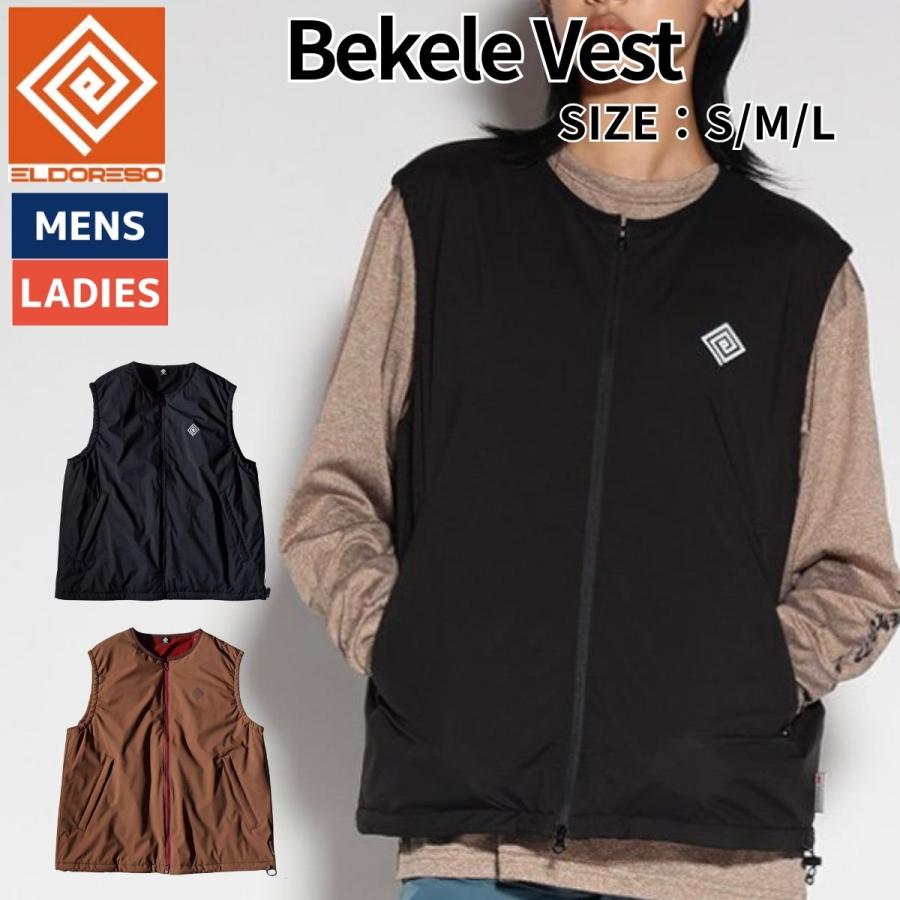 エルドレッソ ELDORESO Bekele Vest ベケレベスト メンズ レディース ユニセックス 秋 冬 スポーツ ランニング ウェア ベスト E3300625 ELDORESO（エルドレッソ） ELDORESO Bekele Vest ベケレベスト メンズ