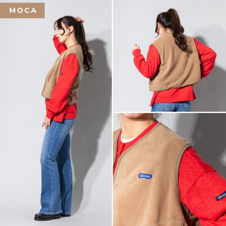 TIEASY（ティージー） アンチピリングフリースベスト レディース 秋 冬