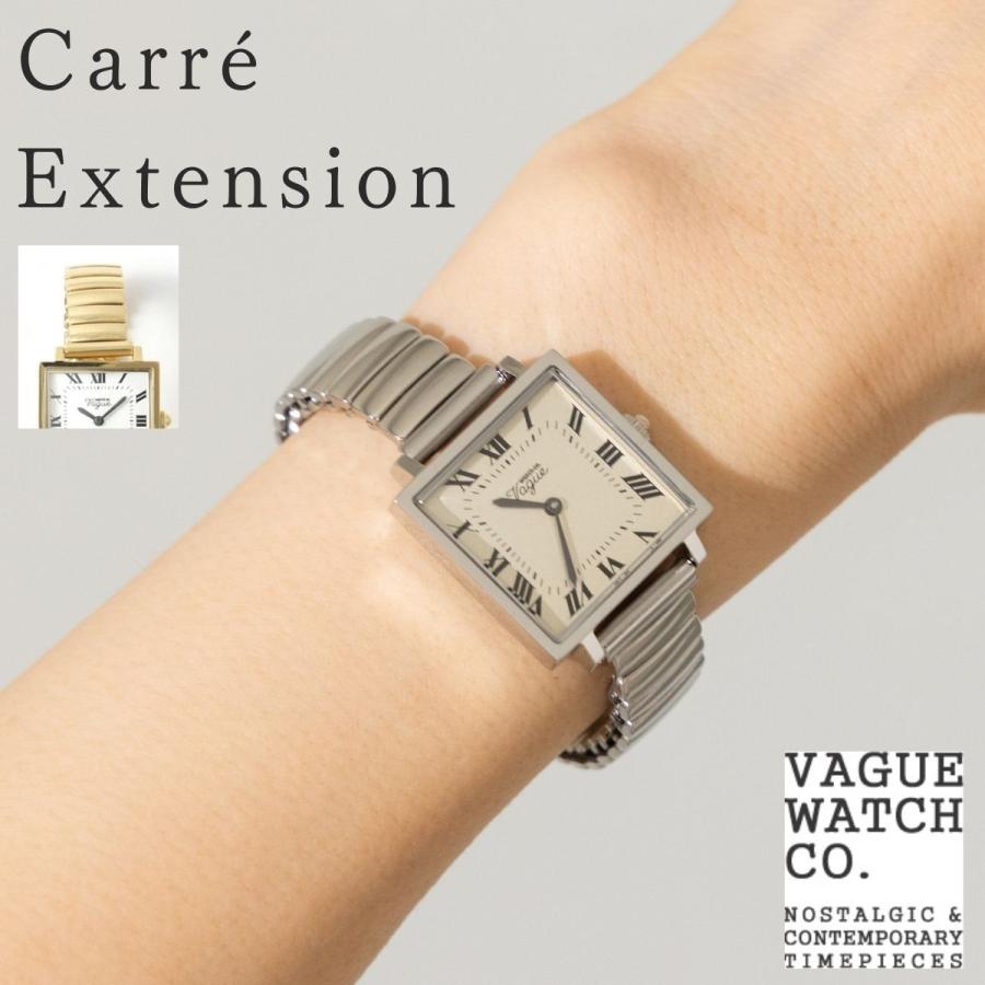 Vague Watch Co ヴォーグウォッチ Carre カレ ホワイト文字盤 ヴァーグウォッチ VAGUE WATCH Carre Extension レディース 時計