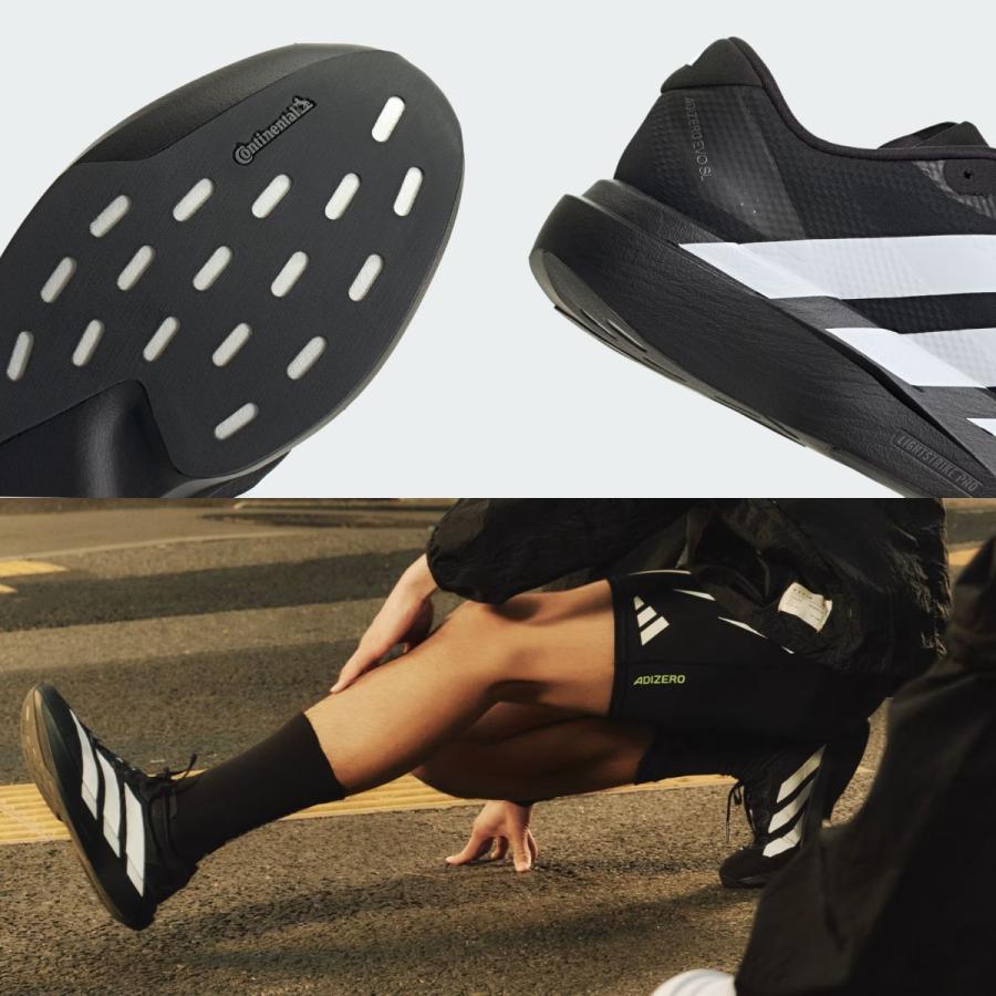 アディゼロEVO SL ウーブン ADIZERO WOVEN ランニング　黒 adidas（アディダス） adidas ADIZERO EVO SL WOVEN アディゼロ EVO SL