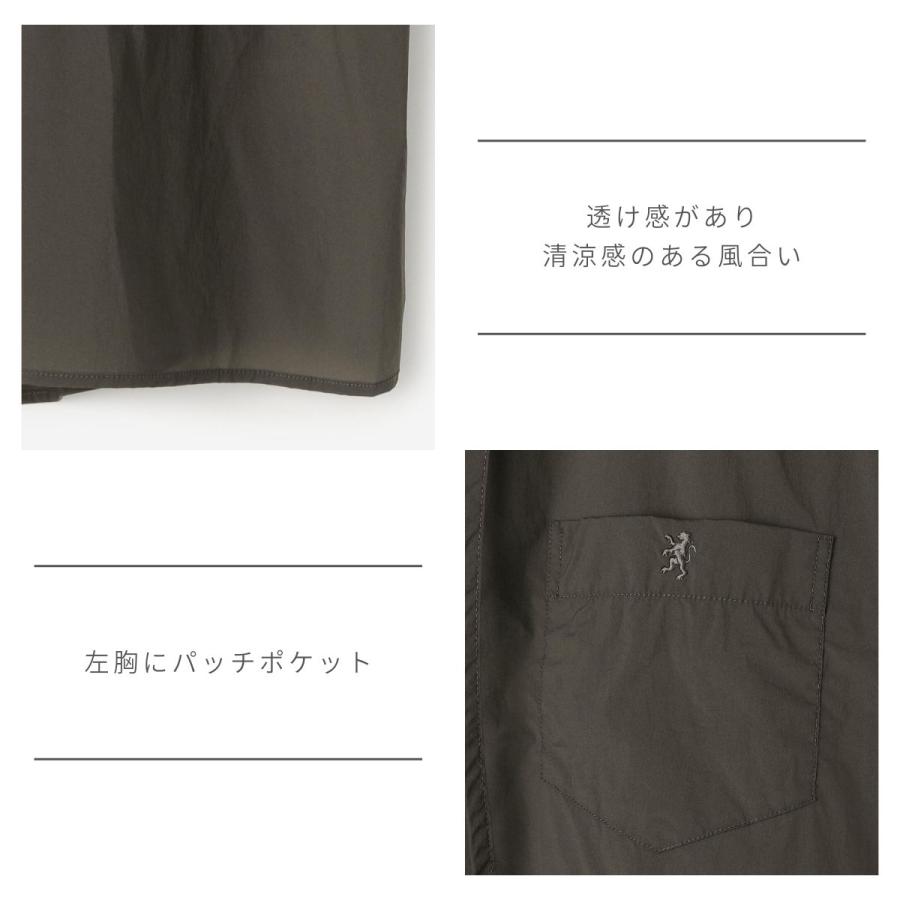 ジムフレックス GYMPHLEX ナイロン フードシャツジャケット レディース ショート丈 パーカー ボックスシルエット フードジャケット シンプル 透け感 GY-B0463_5