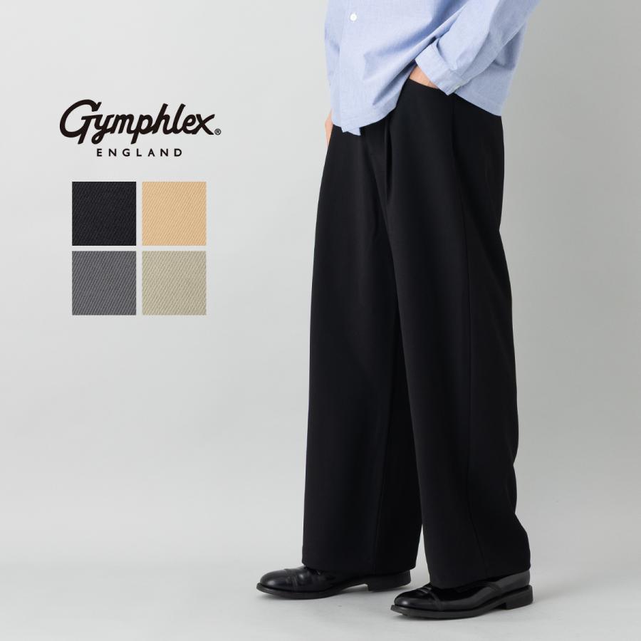 GYMPHLEX（ジムフレックス） タック ワイドイージーパンツ メンズ