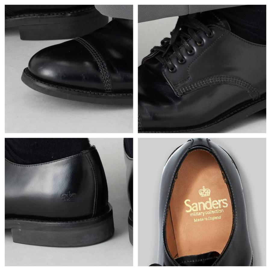 サンダース SANDERS 1128B MILITARY DERBY SHOE ミリタリーダービーシューズ 革靴 レザーシューズ 外羽根 ビジネスシューズ ストレートチップ キャップトゥの画像