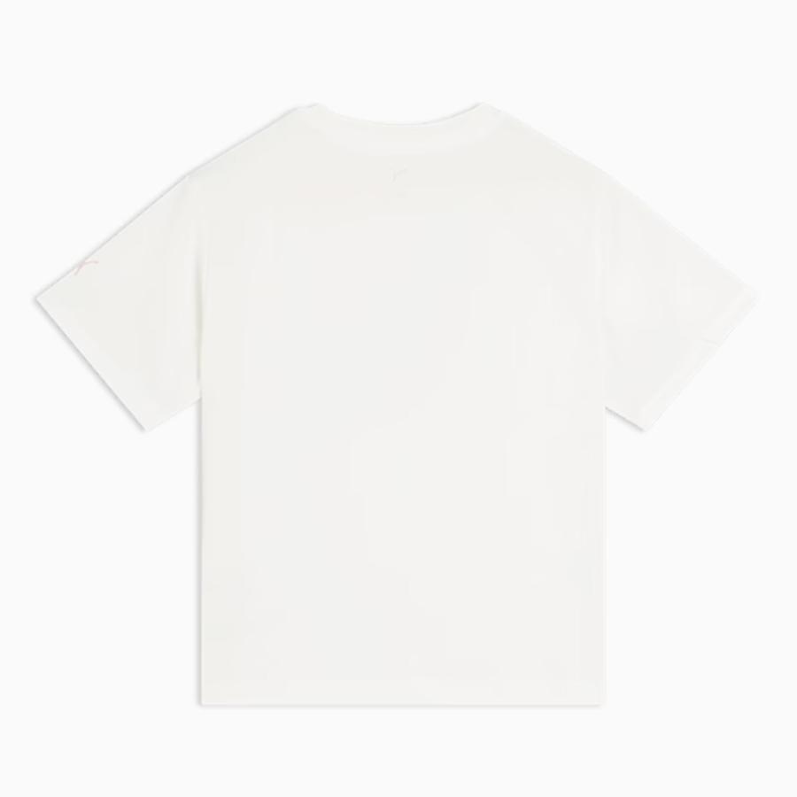 PUMA（プーマ） PUMA ESS エレベーテッド MX 半袖 Tシャツ レディース 春 夏 ホワイト 白 スポーツ フィットネス 半袖 T ...