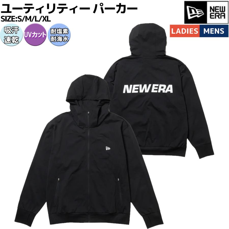 NEW ERA（ニューエラ） ユーティリティー パーカー ブラック メンズ