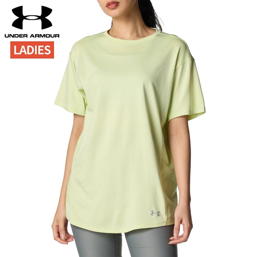 レディース スポーツ 半袖トップス グリーン フィットネスウェア UNDER ARMOUR（アンダーアーマー） UNDER ARMOUR UAクール プロ T