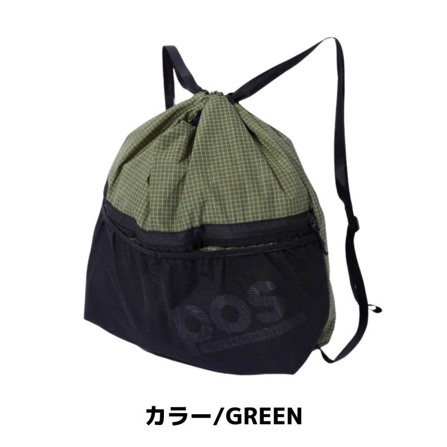 ポーラー POLeR KNAPSACK2.0 ブラック グリーン カジュアル バッグ ナップサック 鞄 アウトドア 261MCV0093_2