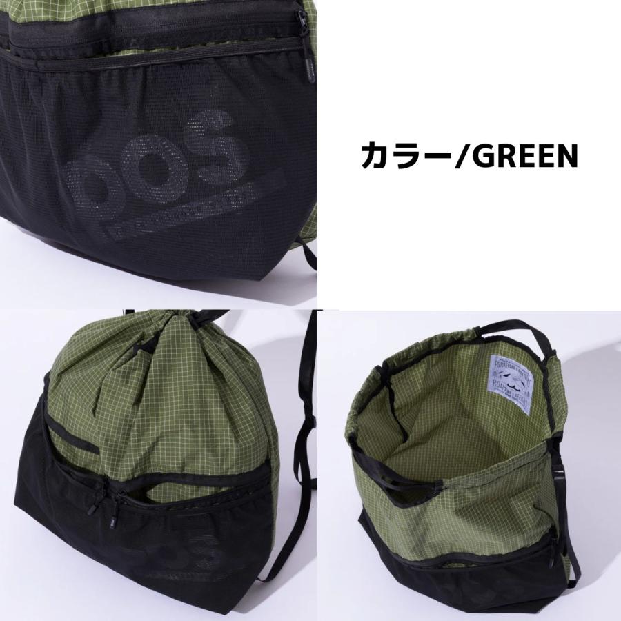 ポーラー POLeR KNAPSACK2.0 ブラック グリーン カジュアル バッグ ナップサック 鞄 アウトドア 261MCV0093_4