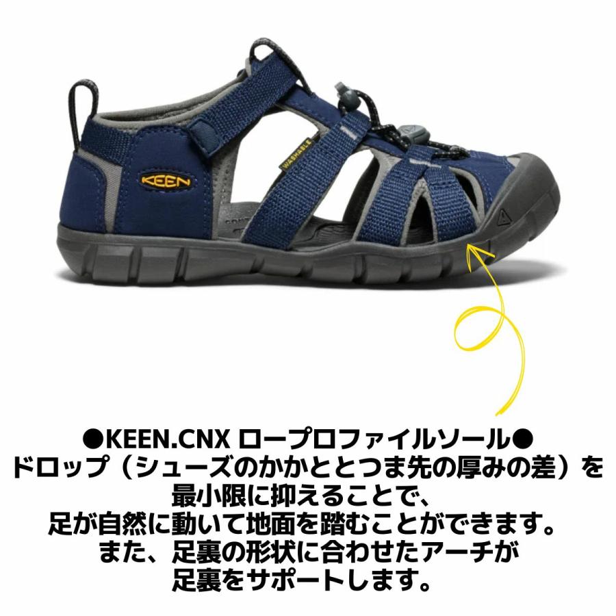 キーン KEEN SEACAMP 2 CNX ビッグキッズ シーキャンプ ツー シーエヌエックス ジュニア キッズ サンダル シューズ 水陸両用 アウトドア キャンプ 春 夏 海 川の画像