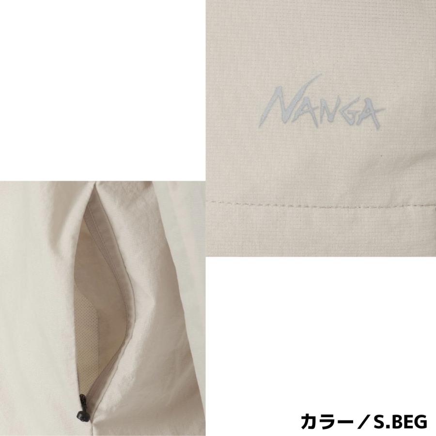 ナンガ NANGA ドットエア コンフィ カーディガン メンズ 2026SS ブラック ネイビー ベージュ カジュアル ウェア 吸汗速乾 軽量 N2500-1T302Aの画像