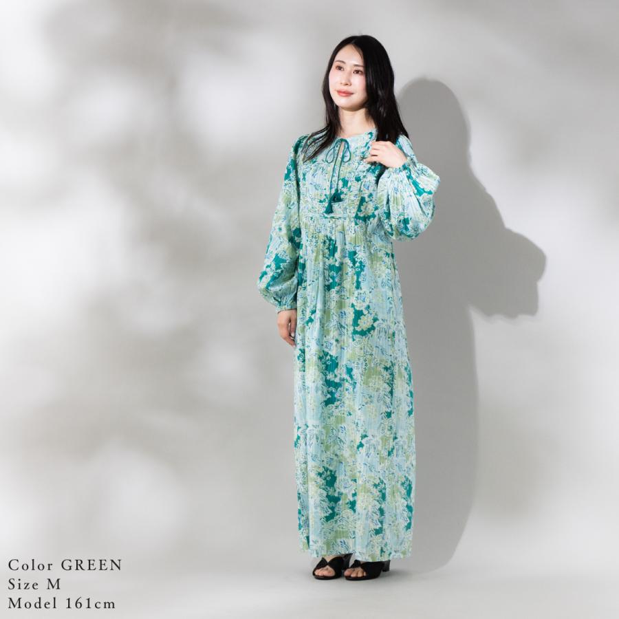 【美品】 Sara mallika サラマリカ フラワー刺繍カラードレス sara mallika（サラ マリカ） コットンボヘミアンフラワープリント
