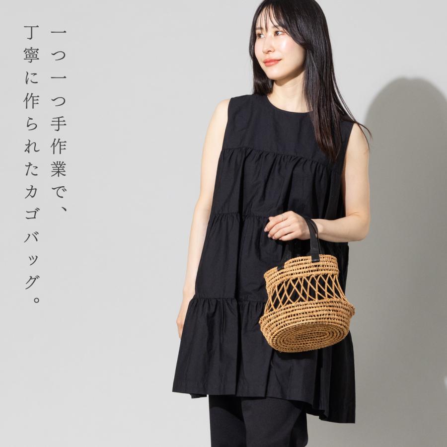 TARANGO（タランゴ） ソフトハンドル パーム カゴバッグ レディース