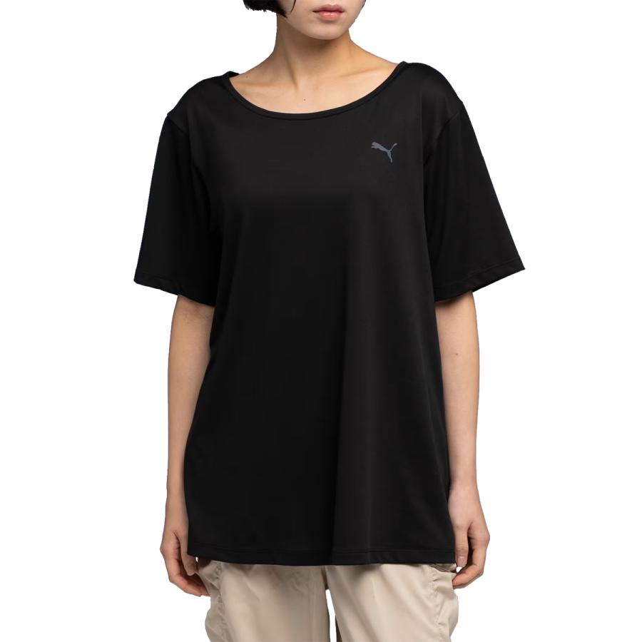 プーマ PUMA TAD バックオープン 半袖 Tシャツ レディース 春 夏 ブラック 黒 スポーツ フィットネス 半袖 Tシャツ 528898-01 | PUMA | 04