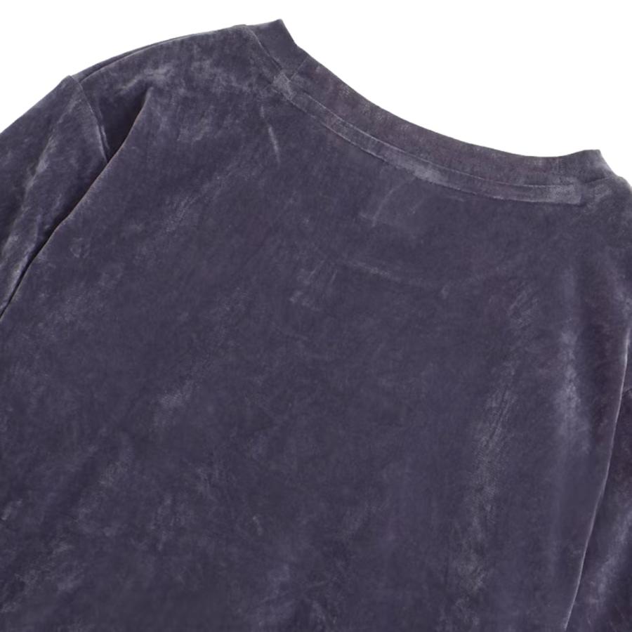 プーマ PUMA ESS エレベーテッド ベロア メッシュ 半袖 Tシャツ レディース 春 夏 パープル 紫 スポーツ フィットネス 半袖 Tシャツ 638500-35 | PUMA | 05