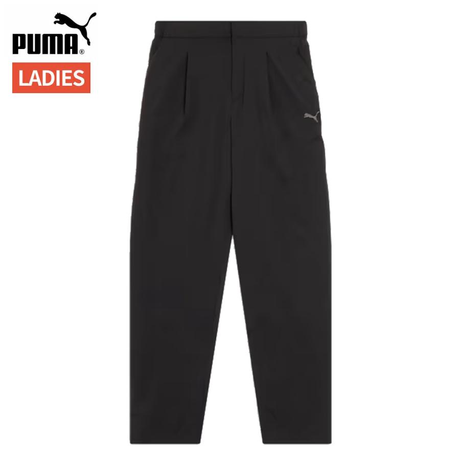 プーマ PUMA ESS ニット フルレングス テーパード パンツ レディース ブラック 黒 スポーツ フィットネス ロング パンツ 693566-01 | PUMA