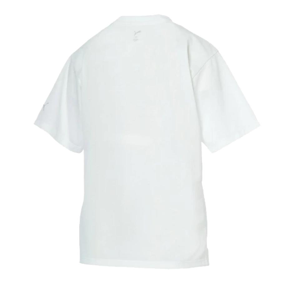 プーマ PUMA ESS (S) ACTIVE SS グラフィック Tシャツ レディース 春 夏 ホワイト 白 スポーツ フィットネス 半袖 Tシャツ 693692-02 | PUMA | 01