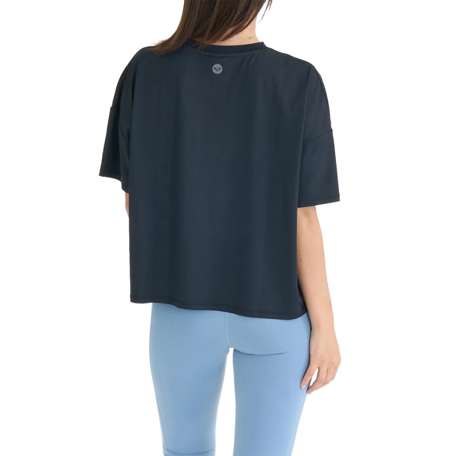 ロキシー ROXY BOUNCE UP バウンスアップ Tシャツ レディース 春 夏 水陸両用 速乾 UVカット 接触冷感 ブラック 黒 半袖 Tシャツ RST262569-BLK | ROXY | 01