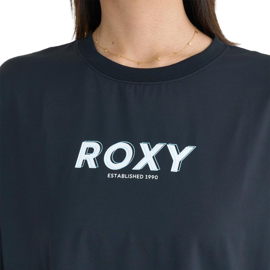 ロキシー ROXY BOUNCE UP バウンスアップ Tシャツ レディース 春 夏 水陸両用 速乾 UVカット 接触冷感 ブラック 黒 半袖 Tシャツ RST262569-BLK | ROXY | 02