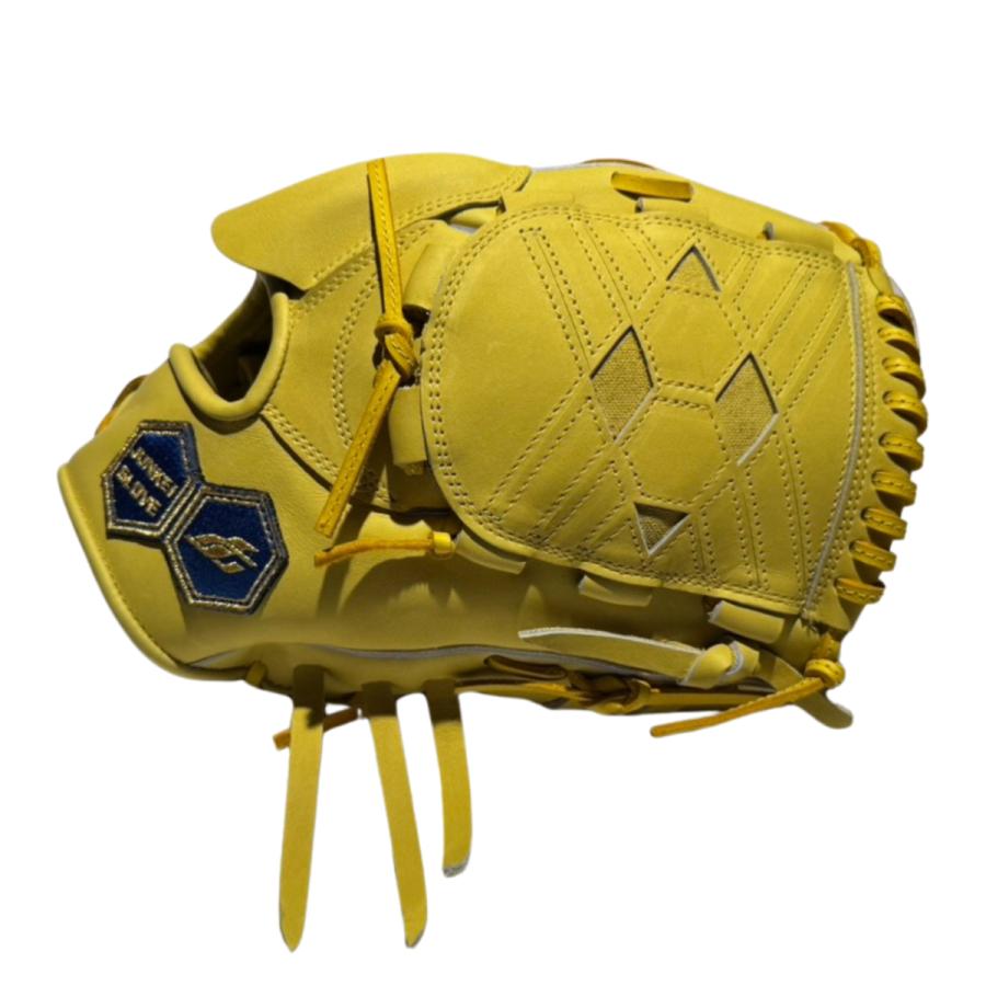 魚*い様 JUNKEI GLOVE 軟式用グローブ イエロー ジュンケイグラブ JUNKEI-GLOVE マリオオリジナル 硬式用グラブ 投手用
