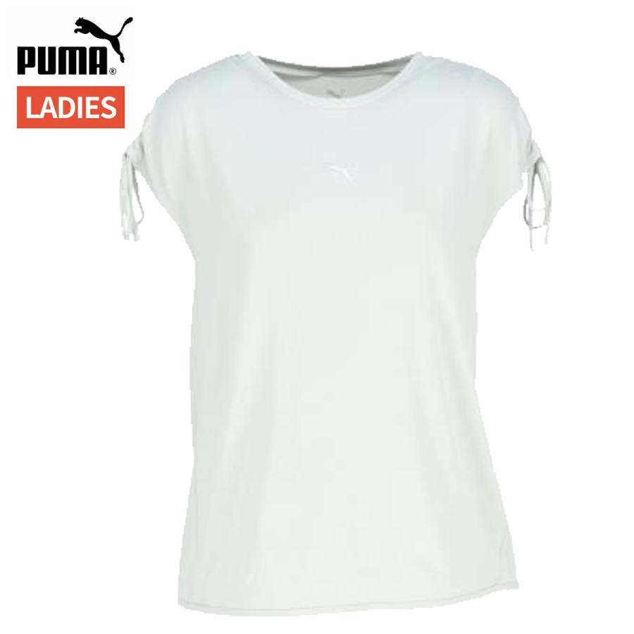 プーマ PUMA STUDIO SS TEE レディース 春 夏 グリーン 緑 スポーツ フィットネス 半袖 Tシャツ 529567-29 | PUMA