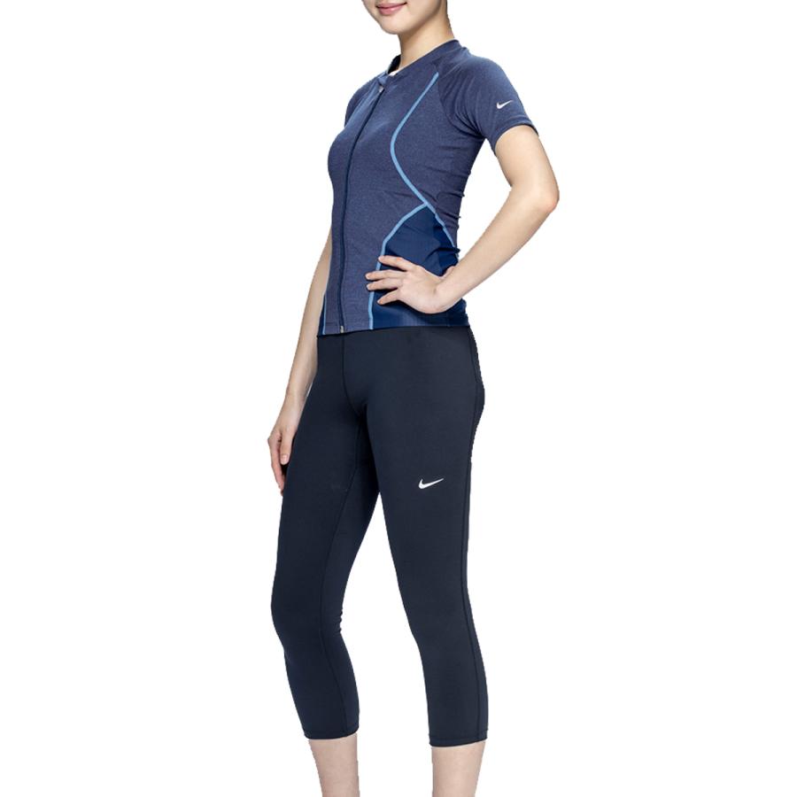NIKE（ナイキ） セミロングレギンス 半袖ジップセパレーツ レディース