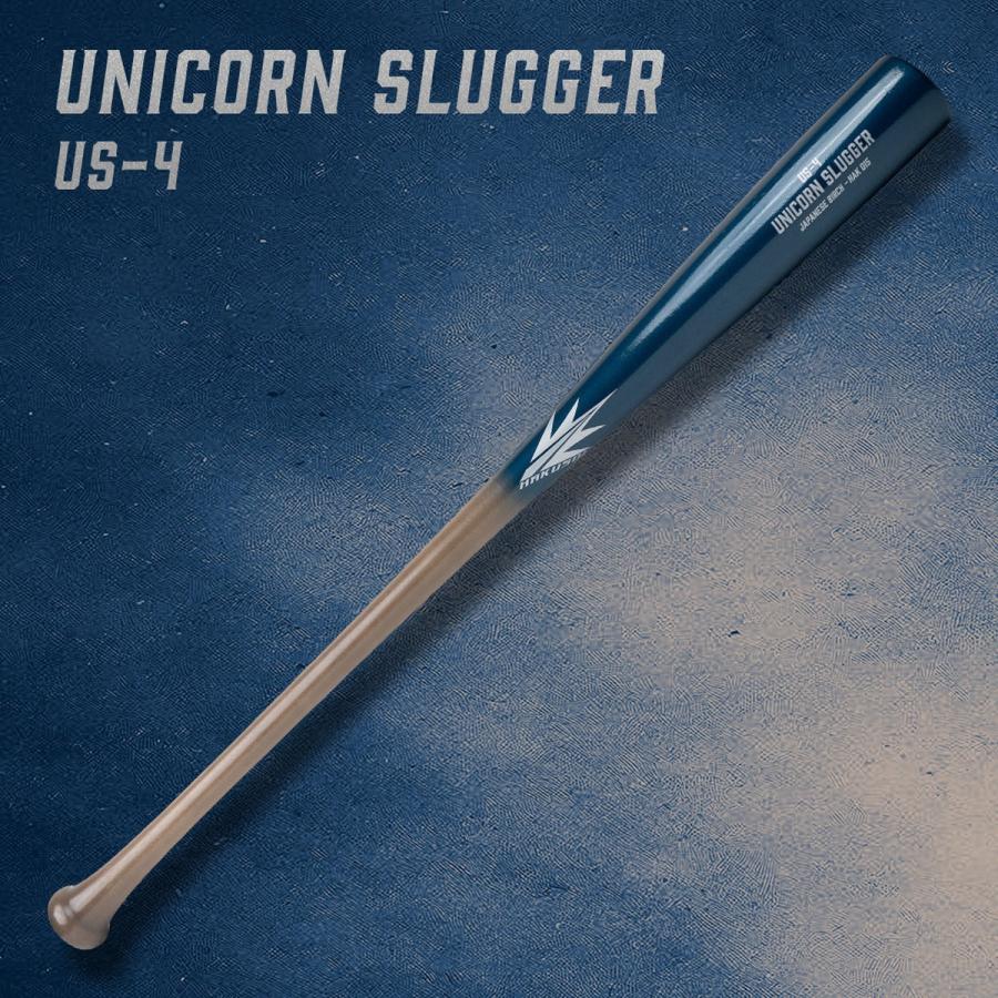 ハクソウ HAKUSOH UNICORN SLUGGER US-4 軟式用 木製バット 一般