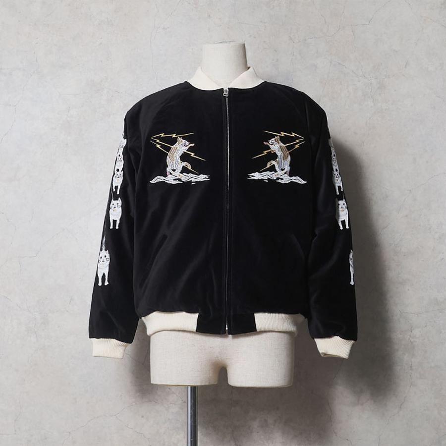 ヒューストン HOUSTON VELVETEEN SOUVENIR JACKET (NYALASKA) 別珍